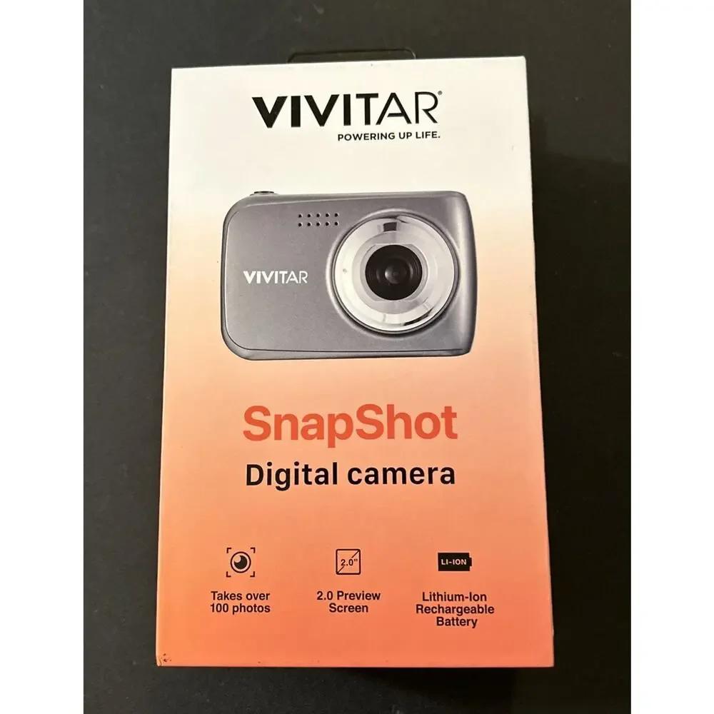 Vivitar Snapshot Digital Camera with Lithium-Ion Rechargeable Battery Brand New!